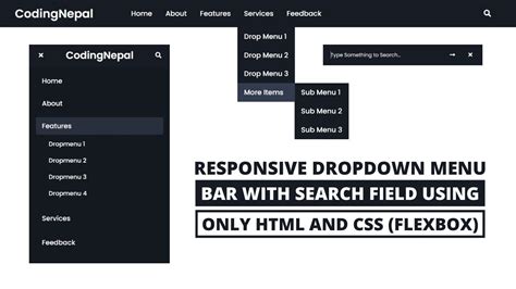 How to Build a Responsive Navigation Bar with a Dropdown .